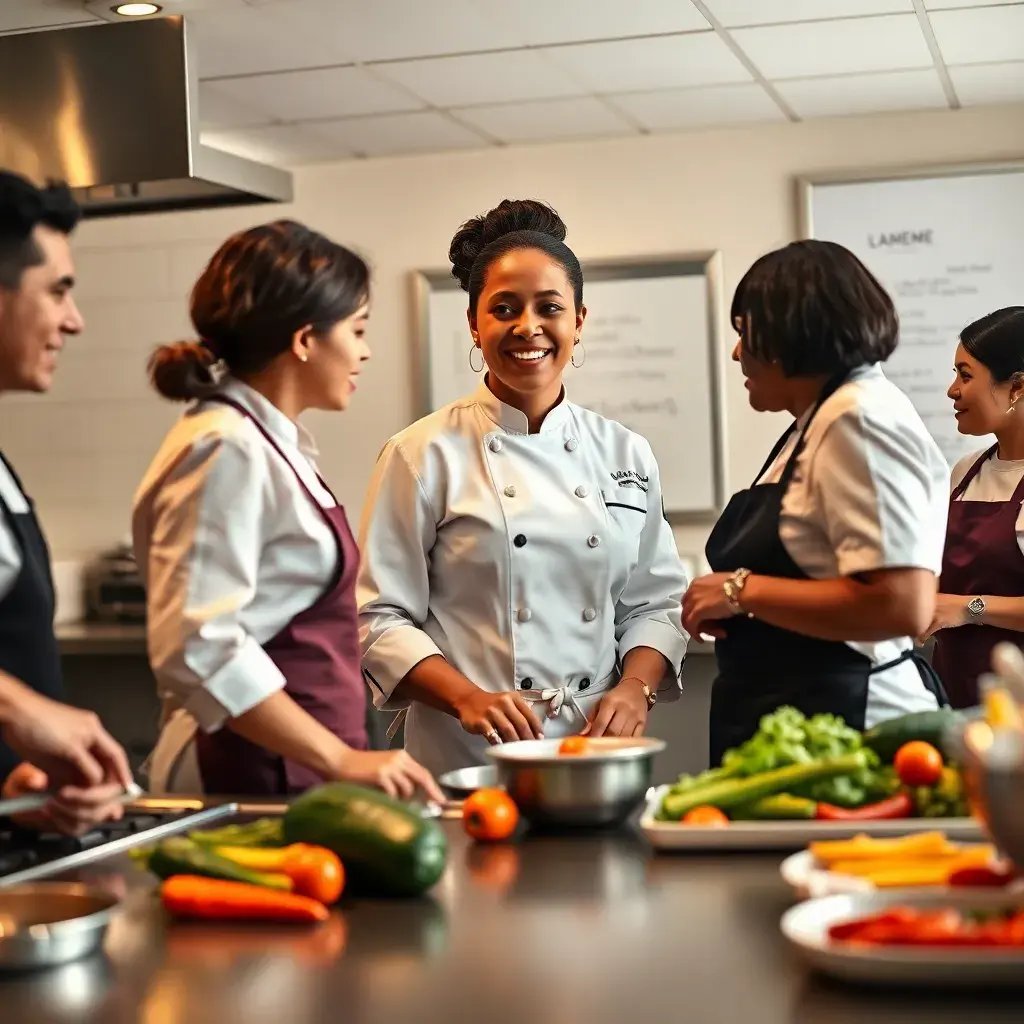 team in kitchen coaching